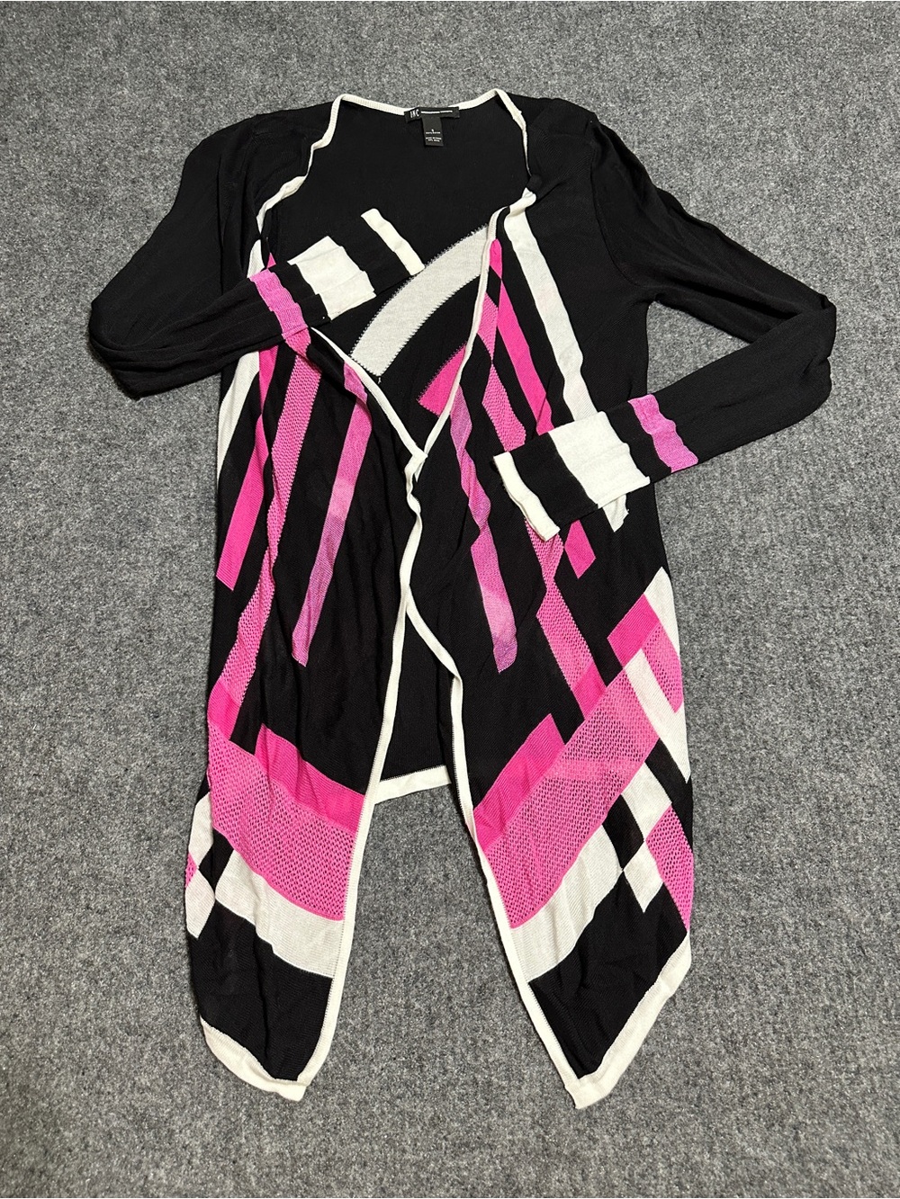 This is an open-front draped cardigan by INC International Concepts,